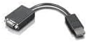 Lenovo DisplayPort naar VGA Adapterkabel - 20 cm - Zwart