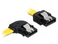 DeLOCK 82824 SATA 6 Gb/s Datakabel - Recht naar 90° Links - 30 cm - Geel