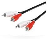 MicroConnect AUDCC05 Stereo Tulp Kabel - 2x RCA naar 2x RCA - 0,5m