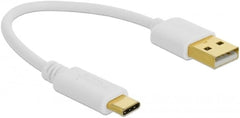 Delock USB-A naar USB-C Oplaadkabel - 15 cm - 3A