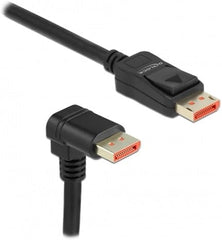 Delock DisplayPort kabel stekker recht naar stekker 90° onder hoek 1 m