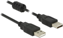 DeLOCK USB 2.0 Type-A naar Type-A Kabel - 0,5 meter - Zwart