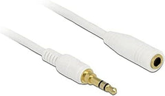 DeLOCK 85591 Audiokabel - 3.5 mm Jack naar 3.5 mm Jack - 5 meter - Wit