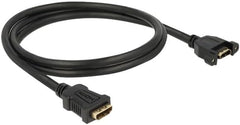 DeLOCK 85466 High Speed HDMI Verlengkabel - Female naar Female - Paneelmontage - 1m