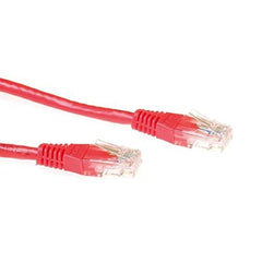 ACT IB8515 Cat6 U/UTP Netwerkkabel - RJ45 - 100% Koper - Rood - 15 meter