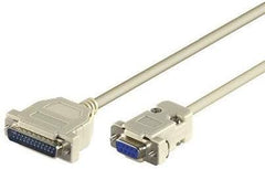 MicroConnect IBM029-2 Seriële Kabel - DB9 naar DB25 - 1,8 meter - Grijs