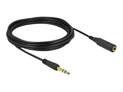 Delock 86767 Jack Verlengkabel 6,35 mm - Stekker naar Bus - Stereo - 5 m