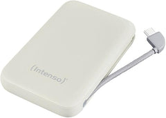 Intenso S10000 Powerbank 10.000 mAh - 20W PD - Geïntegreerde USB-C Kabel - Beige