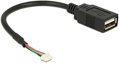DeLOCK 84834 Interne USB 2.0 Kabel - 4-Pin Header naar USB-A Vrouwelijk - 15 cm