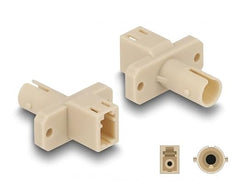 DeLOCK 87939 fibre optic adapter LC/ST 1 pc(s) Beige