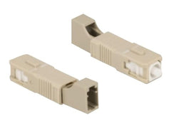 DeLOCK LWL Hybrid Koppeling SC Simplex Mannelijk naar LC Simplex Socket beige