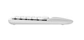 Logitech Wave Keys draadloos ergonomisch toetsenbord - Wit, Italiaans QWERTY indeling