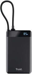 Trust Fiera Snelle Powerbank 10.000 mAh met Vaste Kabel - Zwart