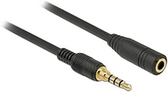 DeLOCK 3.5 mm Jack Verlengkabel 4-Pins M/V - 3 Meter - Zwart