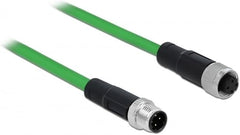 DeLOCK M12 Industriële Netwerkkabel - 4-Pins D-Gecodeerd - TPU - 5 meter