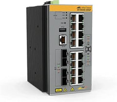 AT-IE340-20GP-80 | 16 x 10/100/1000T, 4x 100/1000X SFP, -40°C to 75°C, DIN Rail, DC external PSU Not Included