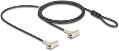 Navilock Dual Laptop Kabelslot met Sleutel - Kensington 3x7mm - 1,8m