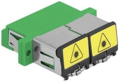 Delock 86902 Glasvezel Koppeling - LC Quad Female naar LC Quad Female - Singlemode Groen