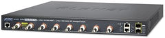 Planet LRP-822CS Long Reach PoE Managed Switch - 8x BNC + 2x GbE + 2x SFP (240W)
