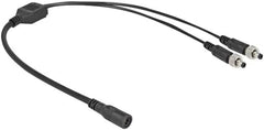Delock DC distributiekabel 5,5 x 2,1 mm 1 x bus naar 2 x stekkers schroefbaar