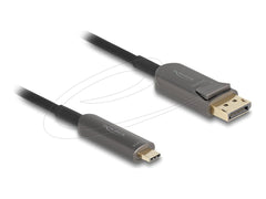 Delock 81606 Actieve Optische Kabel USB-C naar DisplayPort 8K 60Hz - 15m
