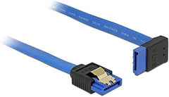 DeLOCK 84996 SATA 6 Gb/s Kabel - Recht naar Haaks - 30 cm - Blauw