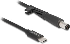 DeLOCK 87972 USB-C naar DC 7.4 x 5 mm Voedingskabel - 1.5 meter - Zwart