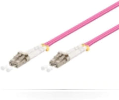 MicroConnect LC/UPC naar LC/UPC OM4 Glasvezelkabel - 20 meter - Violet