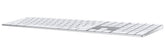Apple Magic Keyboard met numeriek toetsenblok: Bluetooth, oplaadbaar. Werkt met Mac, iPad of iPhone; Duits, zilver