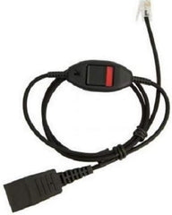 Jabra QD naar RJ9/10 telefoonkabel met geïntegreerde mute-knop (Mute)