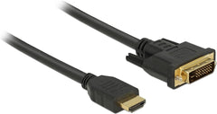 DeLOCK HDMI naar DVI-D (24+1) Kabel - Bidirectioneel - 10 meter