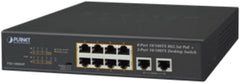 Planet FSD-1008HP 8-Poorts PoE+ Switch met 2 Uplink Poorten - 120W