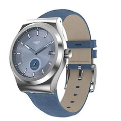 Swatch Unisex analoog kwarts horloge met echt lederen armband SY23S403