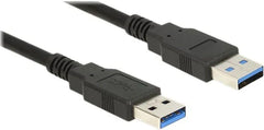 DeLOCK USB 3.0 Type-A naar Type-A Kabel - 3 Meter - Zwart