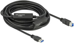 DeLOCK Actieve USB 3.2 Gen 1 Kabel - USB-A naar USB-B - 10m