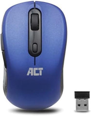 ACT Draadloze Muis Blauw - 1600 DPI - 2.4Ghz USB Mini Dongle - Rechtshandig - Lichtgewicht - AC5140
