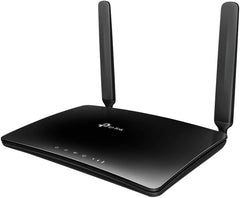 TP-Link Archer MR400 AC1200 Dualband 4G LTE WLAN-router (150 Mbit/s in download, gelijktijdige dualband, 300 Mbit/s (2,4 GHz) + 867 Mbit/s (5 GHz), vrij configureerbare LAN/WAN-poort) zwart