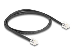 DeLOCK RJ11 Telefoonkabel - RJ11 Stekker naar RJ11 Stekker - 1 meter - Zwart