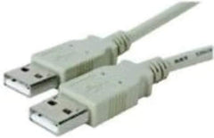 MicroConnect USB 2.0 Kabel Type-A naar Type-A - Mannelijk/Mannelijk - 1,8m - Grijs