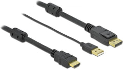 DeLOCK HDMI naar DisplayPort Kabel - 4K 30Hz - 7 Meter