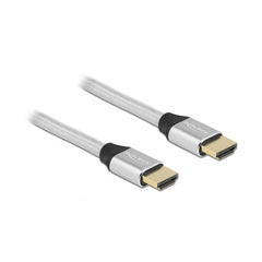 Delock Ultra High Speed HDMI 2.1 Kabel 8K 60Hz - 48 Gbps - 1 Meter - Zilver
