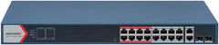 Hikvision DS-3E1318P-EI(B) 16-Poorts Smart PoE Switch - 230W
