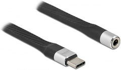 Delock FPC Platte USB-C naar 3.5 mm Jack Audio Adapterkabel - 10 cm