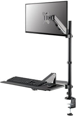 Neomounts FPMA-D1320SILVER Monitor Bureausteun - Kantelbaar - Zilver