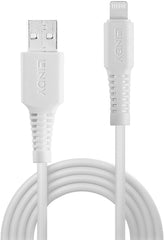 LINDY 31326 1m USB type A naar Lightning-kabel, wit