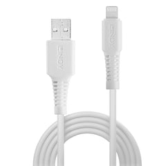 LINDY 31325 oplaad- en synchronisatiekabel voor Apple iPhone, iPad, iPod wit