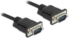 DeLOCK RS-232 Seriële Kabel - Sub-D9 Mannelijk naar Mannelijk - 5 meter