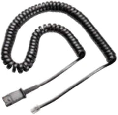 Plantronics 38222-01 U10 Extra Lichte Spiraalkabel voor Headsets - Zwart