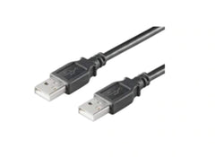 MicroConnect USB 2.0 Kabel Type-A naar Type-A Mannelijk - 3 Meter - Zwart
