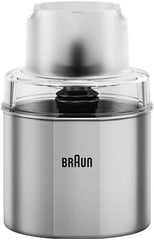 Braun koffie & kruidenmolen accessoire MQS 270 SI met EasyClick Plus Systeem, Accessoire voor Braun staafmixers serie MultiQuick 7 And 9, roestvrij staal/zilver